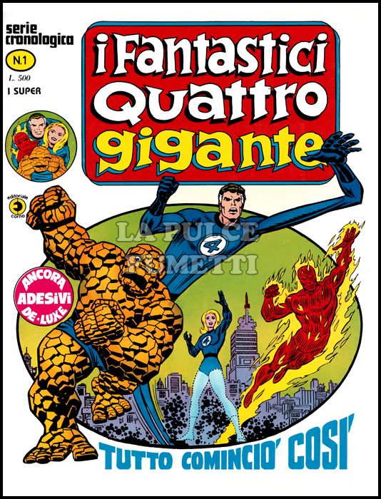 FANTASTICI QUATTRO GIGANTE #     1: TUTTO COMINCIÒ COSÌ - NO ADESIVI